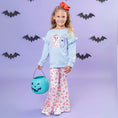 Load image into Gallery viewer, Lil’ Miss Boo Embroidered Ruffle Bell Bottom Outfit
