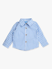 Classic Gingham Long Sleeve Button Down Shirt