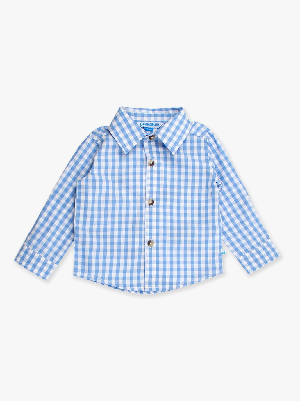 Classic Gingham Long Sleeve Button Down Shirt