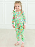 Load image into Gallery viewer, Softsnooze Toddler Girls Lucky Day Ruffle Long Sleeve Pajama Set
