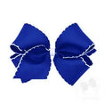 Load image into Gallery viewer, Mini Moonstitch Grosgrain Hair Bow with Contrasting Wrap
