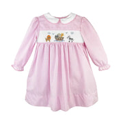 Noah's Ark Dress with Hand Picture Smocking