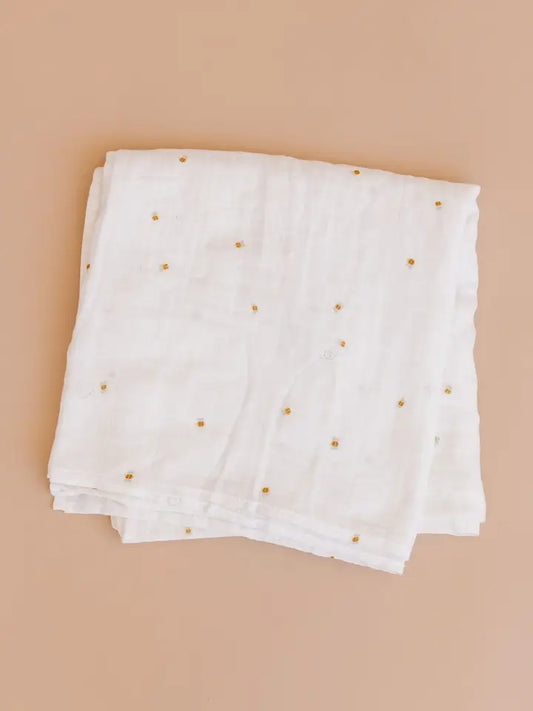 Bee Baby Organic Muslin Swaddle Blanket