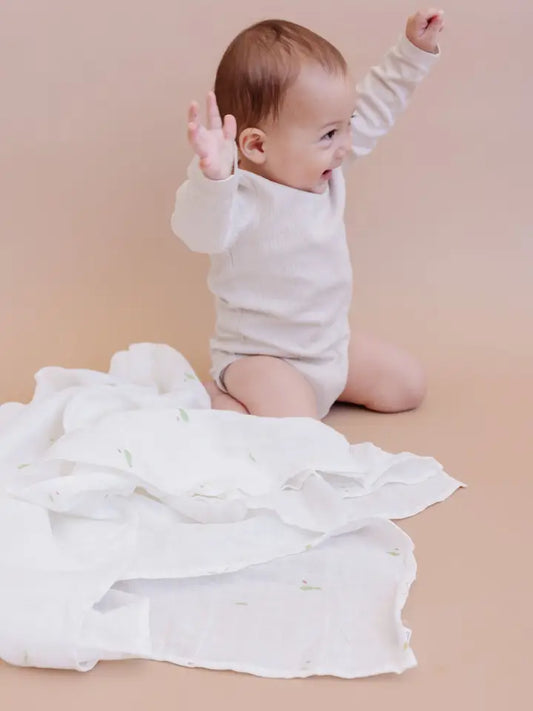 Golf Sport Organic Cotton Muslin Baby Blanket Swaddle