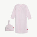 Load image into Gallery viewer, Love Lines Pink Gown Hat Set
