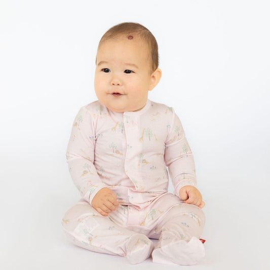 Pink Serene Safari Footie