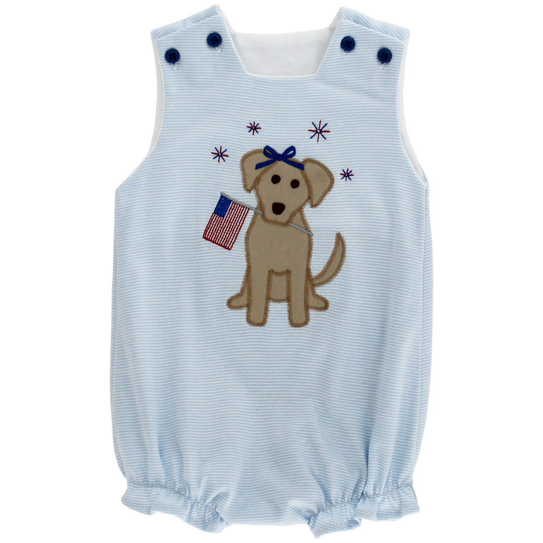 Patriotic Pup-Knit Infant Bubble