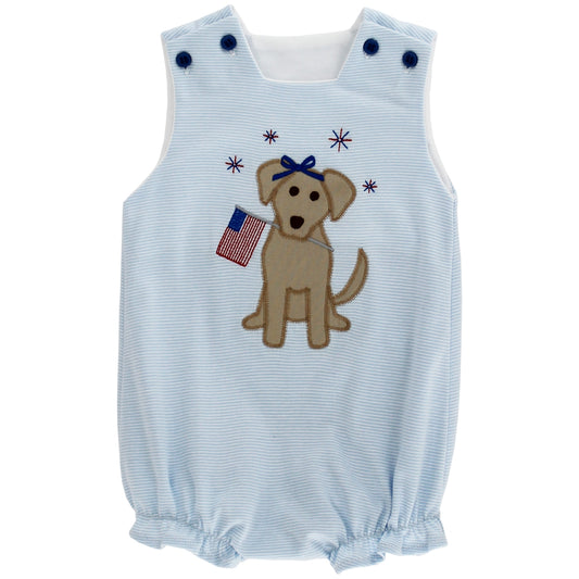 Patriotic Pup-Knit Infant Bubble