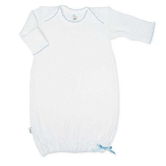 Overlap Shoulder Gown with Bow